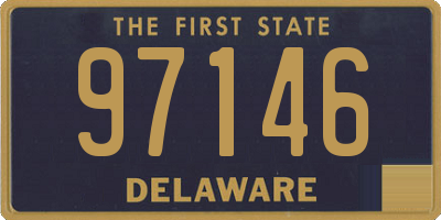 DE license plate 97146