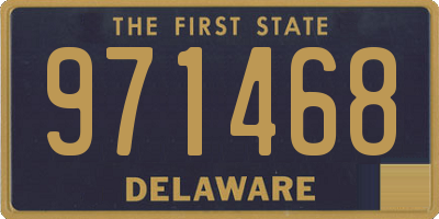 DE license plate 971468