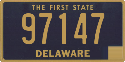DE license plate 97147