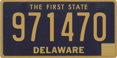 DE license plate 971470