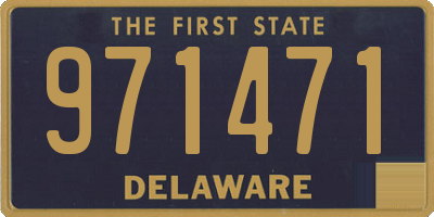 DE license plate 971471