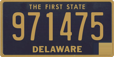 DE license plate 971475