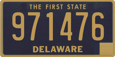 DE license plate 971476