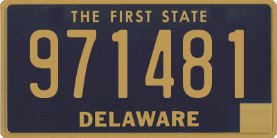 DE license plate 971481