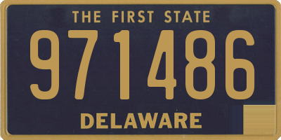 DE license plate 971486