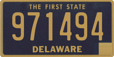 DE license plate 971494