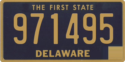 DE license plate 971495