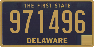 DE license plate 971496