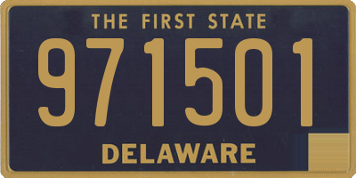 DE license plate 971501