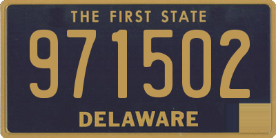 DE license plate 971502