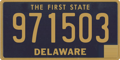 DE license plate 971503