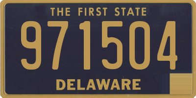 DE license plate 971504