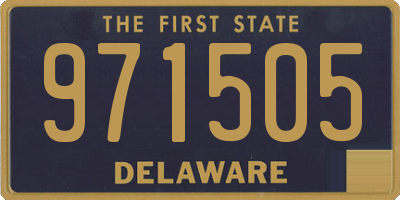 DE license plate 971505