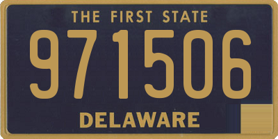 DE license plate 971506