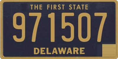 DE license plate 971507