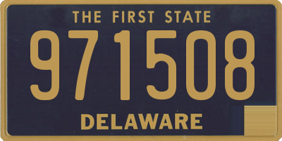 DE license plate 971508