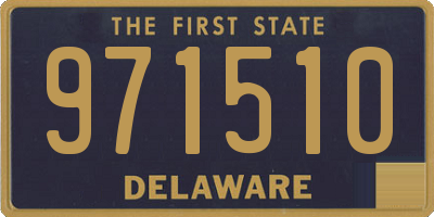 DE license plate 971510