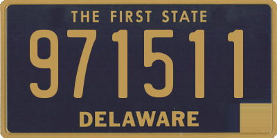 DE license plate 971511