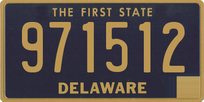 DE license plate 971512