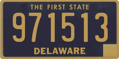 DE license plate 971513