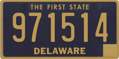 DE license plate 971514