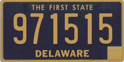 DE license plate 971515