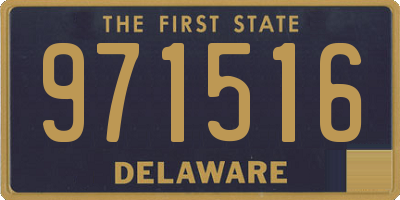 DE license plate 971516