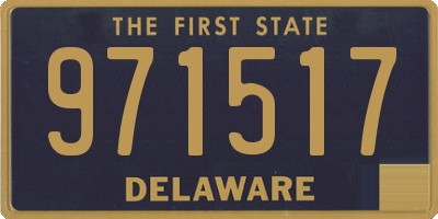 DE license plate 971517