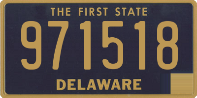 DE license plate 971518