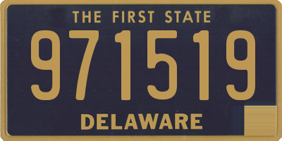 DE license plate 971519