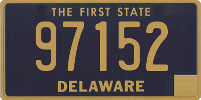 DE license plate 97152