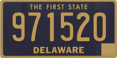 DE license plate 971520