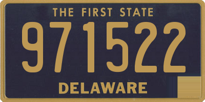 DE license plate 971522