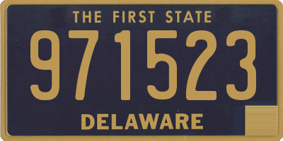 DE license plate 971523