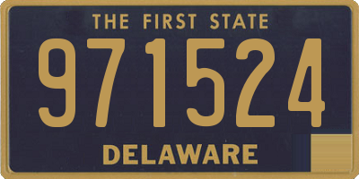 DE license plate 971524