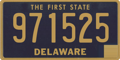 DE license plate 971525