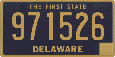 DE license plate 971526