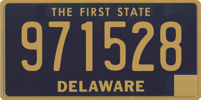 DE license plate 971528