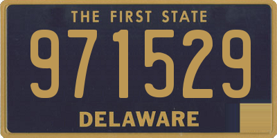 DE license plate 971529