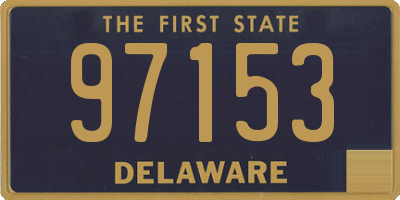 DE license plate 97153