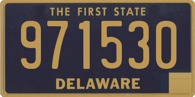 DE license plate 971530