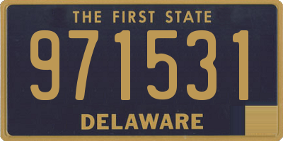 DE license plate 971531