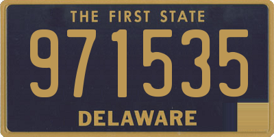 DE license plate 971535