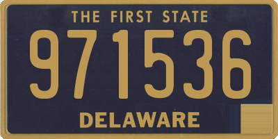 DE license plate 971536