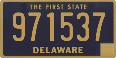 DE license plate 971537