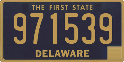 DE license plate 971539