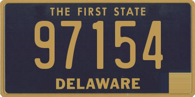 DE license plate 97154