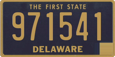 DE license plate 971541