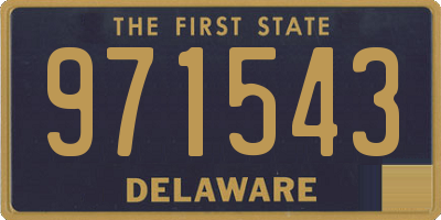 DE license plate 971543