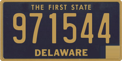 DE license plate 971544